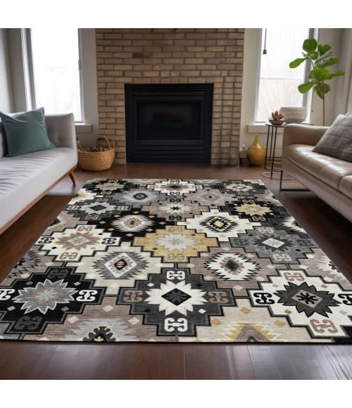 Addison Rugs Chantille Black ACN2123 8ft. x 10ft. Rect. Rug
