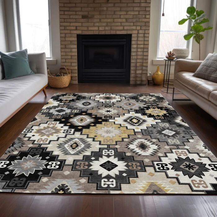 Addison Rugs Chantille Black ACN2123 9ft. x 12ft. Rect. Rug