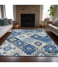 Addison Rugs Chantille Blue ACN2123 8ft. x 10ft. Rect. Rug