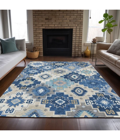Addison Rugs Chantille Blue ACN2123 8ft. x 10ft. Rect. Rug