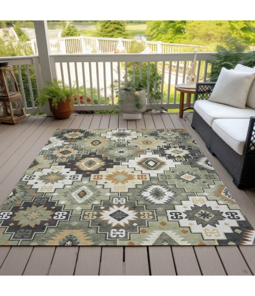 Addison Rugs Chantille Green ACN2123 8ft. x 10ft. Rect. Rug