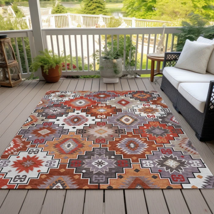 Addison Rugs Chantille Orange ACN2123 8ft. x 10ft. Rect. Rug