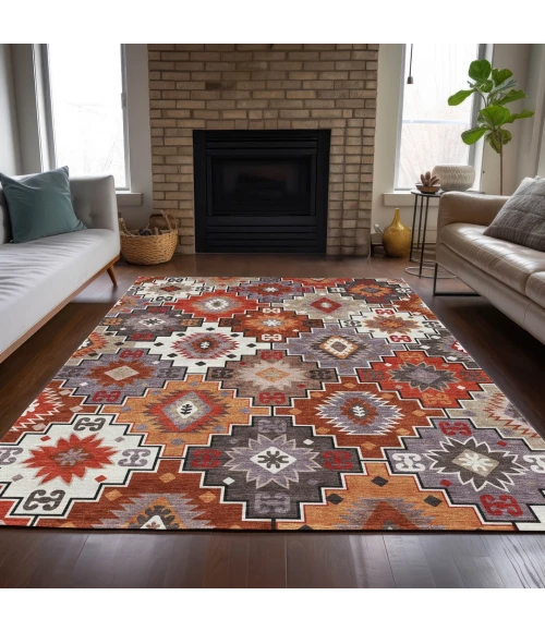 Addison Rugs Chantille Orange ACN2123 8ft. x 10ft. Rect. Rug