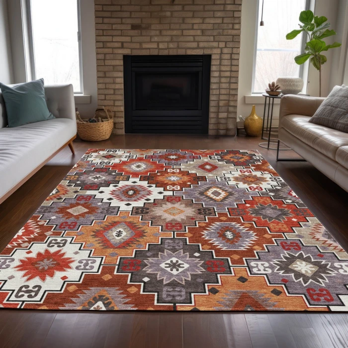 Addison Rugs Chantille Orange ACN2123 8ft. x 10ft. Rect. Rug