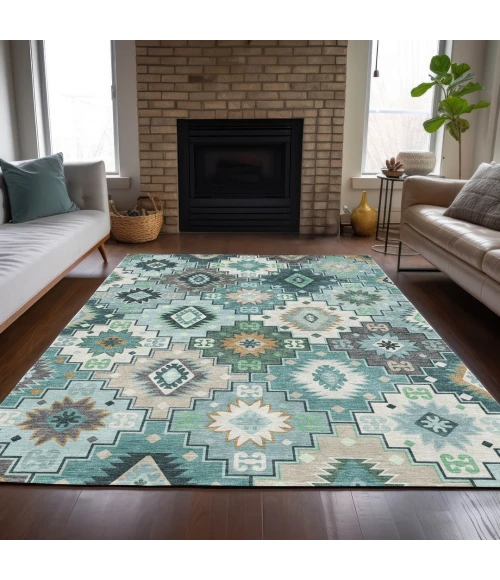 Addison Rugs Chantille Teal ACN2123 8ft. x 10ft. Rect. Rug