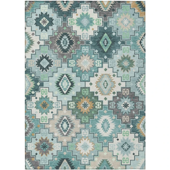 Addison Rugs Chantille Teal ACN2123 9ft. x 12ft. Rect. Rug