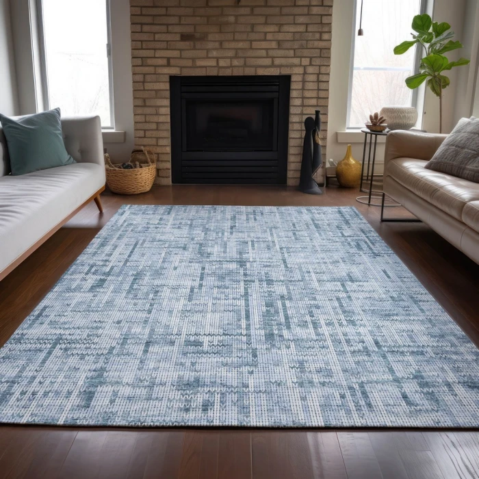 Addison Rugs Chantille Blue ACN2130 9ft. x 12ft. Rect. Rug