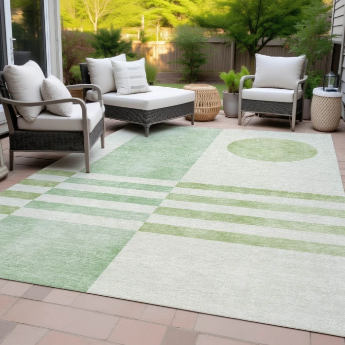 Addison Rugs Chantille Green ACN2131 8ft. x 10ft. Rect. Rug