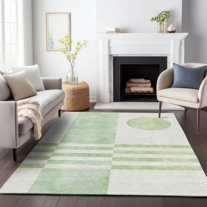 Addison Rugs Chantille Green ACN2131 8ft. x 10ft. Rect. Rug