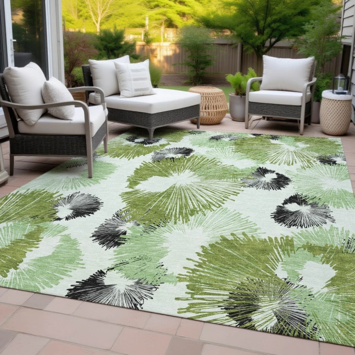 Addison Rugs Chantille Green ACN2132 8ft. x 10ft. Rect. Rug
