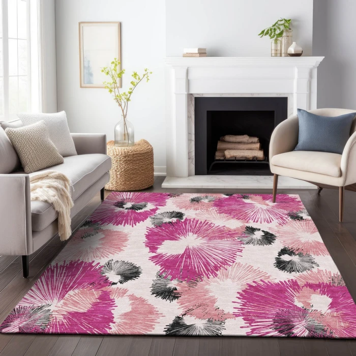 Addison Rugs Chantille Pink ACN2132 9ft. x 12ft. Rect. Rug