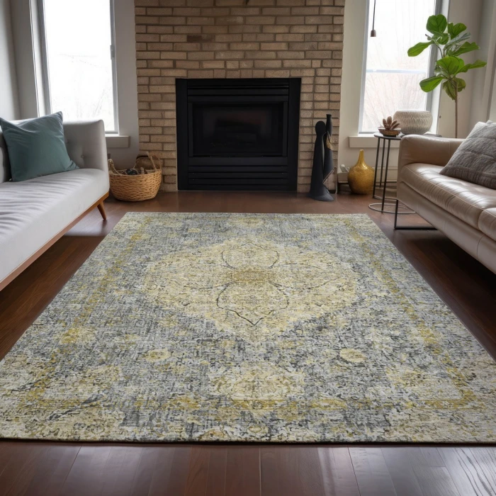 Addison Rugs Chantille Gray ACN2136 5ft. x 7ft.6in. Rect. Rug