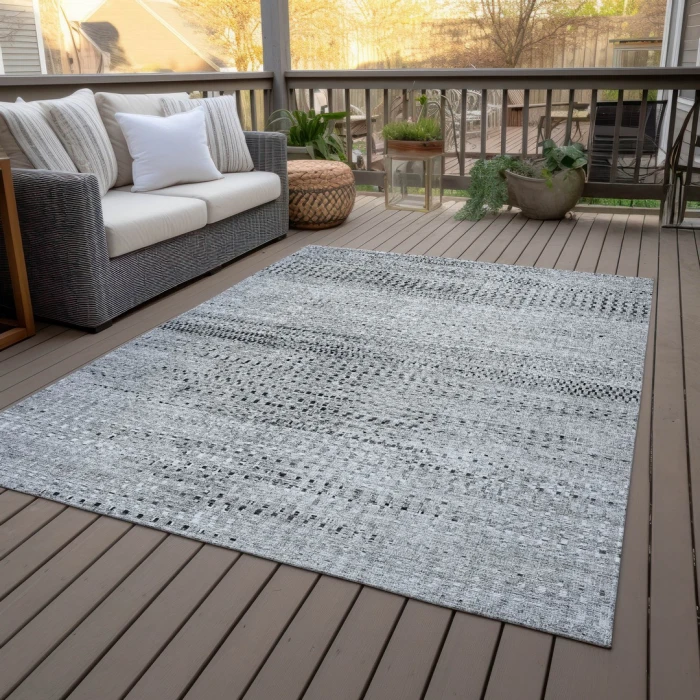 Addison Rugs Chantille Gray ACN2137 9ft. x 12ft. Rect. Rug