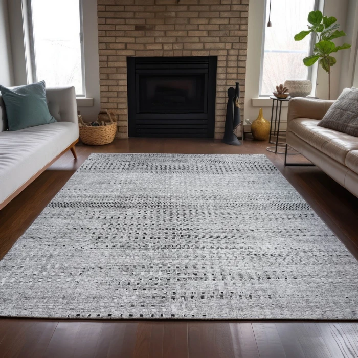 Addison Rugs Chantille Gray ACN2137 9ft. x 12ft. Rect. Rug