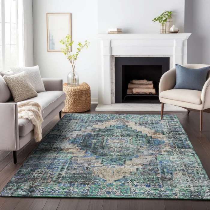 Addison Rugs Chantille Green ACN2139 5ft. x 7ft.6in. Rect. Rug