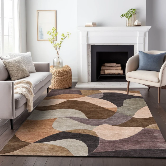 Addison Rugs Chantille Brown ACN2141 5ft. x 7ft.6in. Rect. Rug