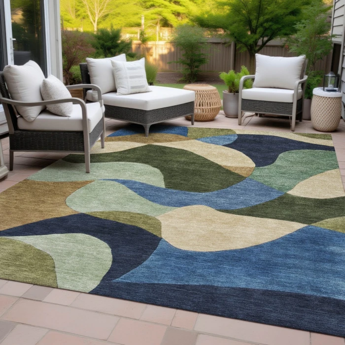 Addison Rugs Chantille Green ACN2141 8ft. x 10ft. Rect. Rug