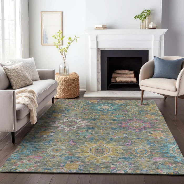 Addison Rugs Chantille Green ACN2151 8ft. x 10ft. Rect. Rug