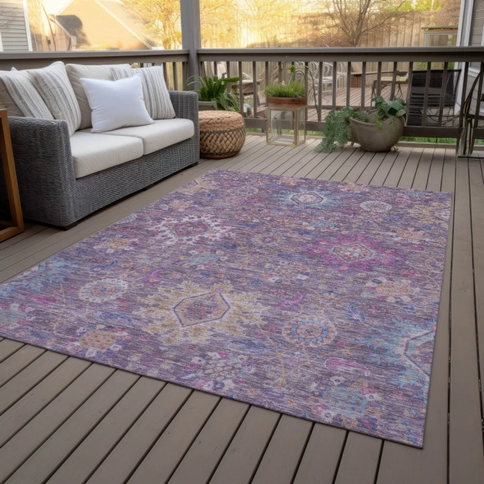 Addison Rugs Chantille Purple ACN2151 5ft. x 7ft.6in. Rect. Rug