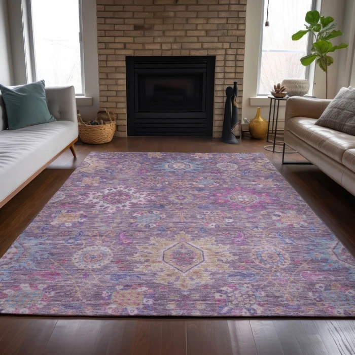 Addison Rugs Chantille Purple ACN2151 5ft. x 7ft.6in. Rect. Rug