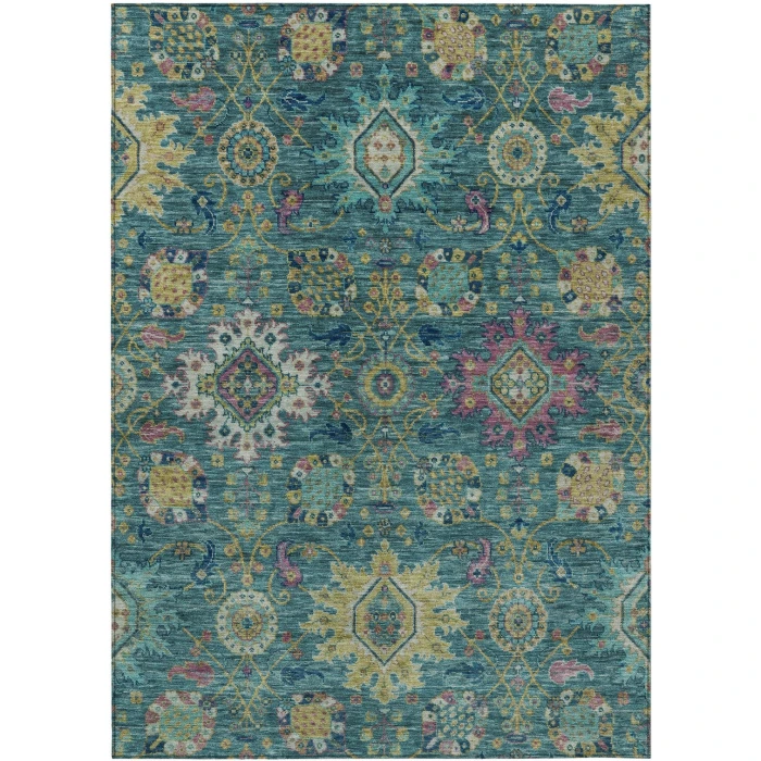 Addison Rugs Chantille Teal ACN2151 5ft. x 7ft.6in. Rect. Rug