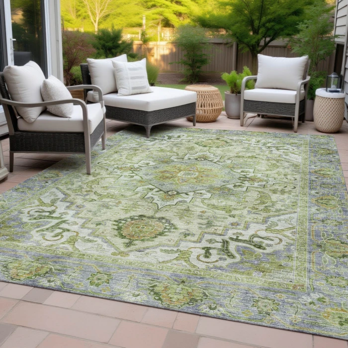 Addison Rugs Chantille Green ACN2163 8ft. x 10ft. Rect. Rug