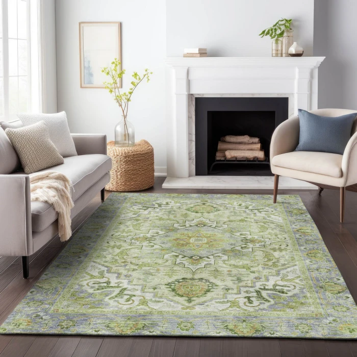 Addison Rugs Chantille Green ACN2163 8ft. x 10ft. Rect. Rug