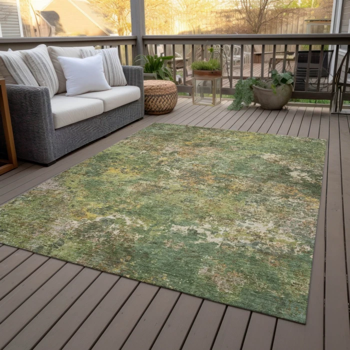 Addison Rugs Chantille Green ACN2166 9ft. x 12ft. Rect. Rug