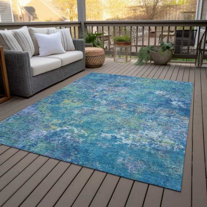 Addison Rugs Chantille Blue ACN2166 9ft. x 12ft. Rect. Rug