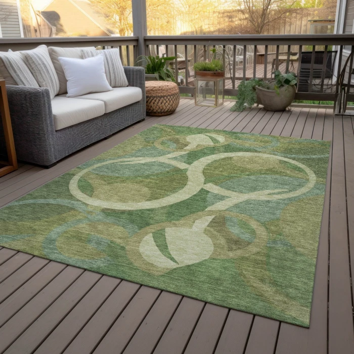 Addison Rugs Chantille Green ACN2167 9ft. x 12ft. Rect. Rug