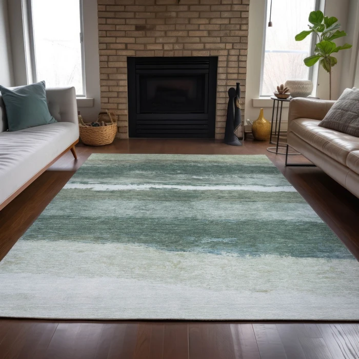 Addison Rugs Chantille Green ACN2169 9ft. x 12ft. Rect. Rug