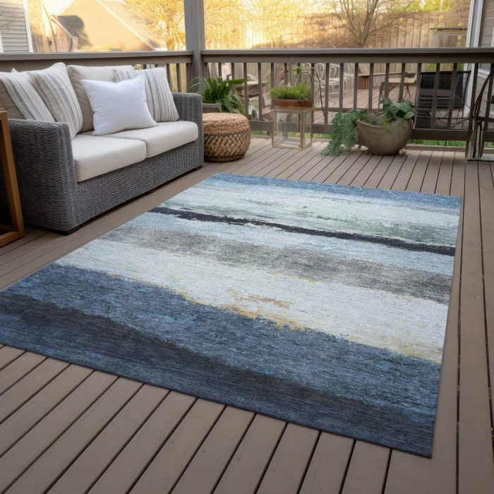 Addison Rugs Chantille Blue ACN2169 8ft. x 10ft. Rect. Rug