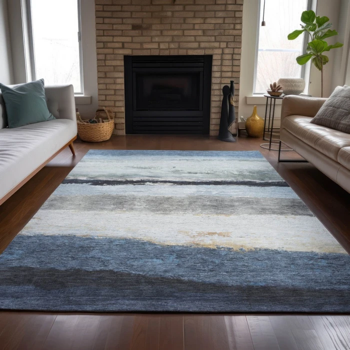 Addison Rugs Chantille Blue ACN2169 8ft. x 10ft. Rect. Rug