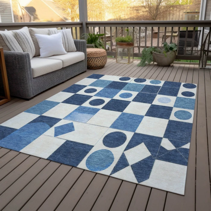 Addison Rugs Chantille Blue ACN2181 5ft. x 7ft.6in. Rect. Rug