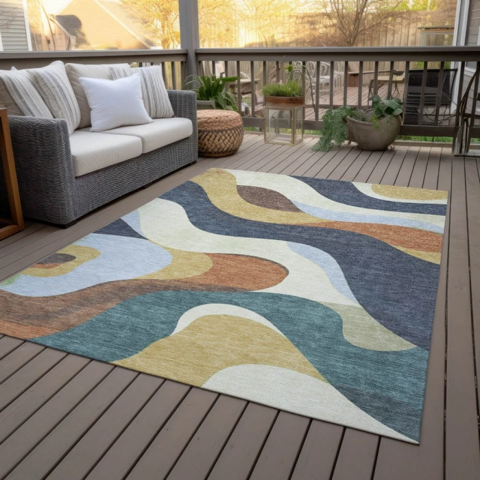 Addison Rugs Chantille Gold ACN2186 5ft. x 7ft.6in. Rect. Rug