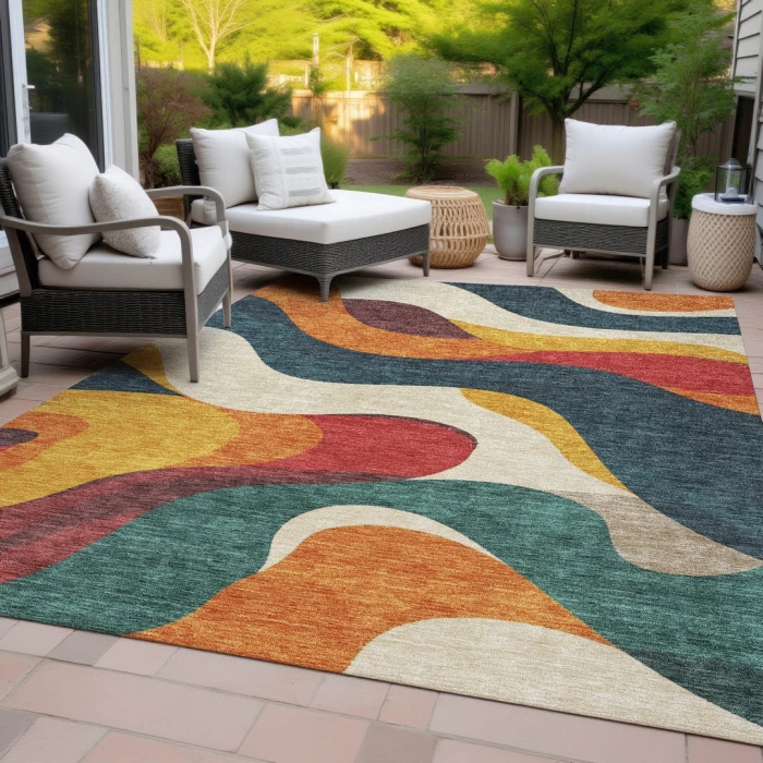 Addison Rugs Chantille Orange ACN2186 5ft. x 7ft.6in. Rect. Rug
