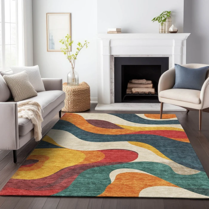 Addison Rugs Chantille Orange ACN2186 5ft. x 7ft.6in. Rect. Rug