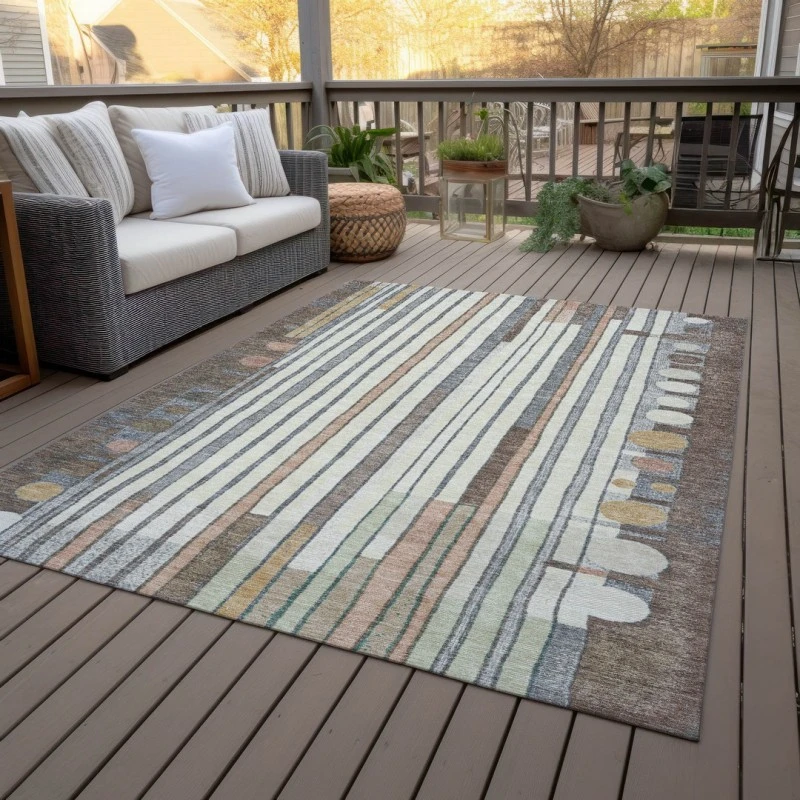 Addison Rugs Chantille Brown ACN2189 5ft. x 7ft.6in. Rect. Rug