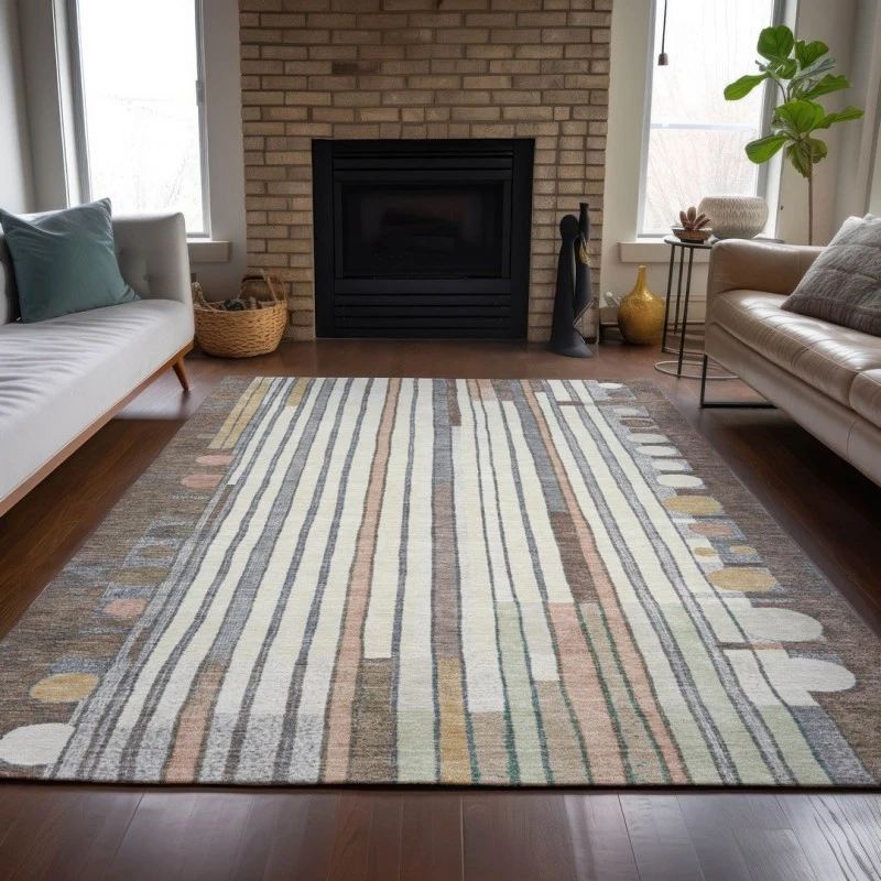 Addison Rugs Chantille Brown ACN2189 5ft. x 7ft.6in. Rect. Rug