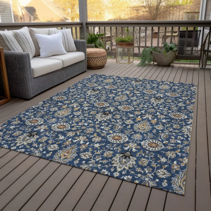 Addison Rugs Chantille Blue ACN2192 5ft. x 7ft.6in. Rect. Rug