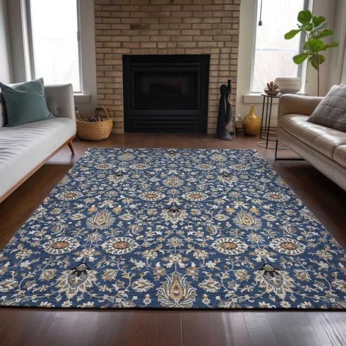 Addison Rugs Chantille Blue ACN2192 5ft. x 7ft.6in. Rect. Rug