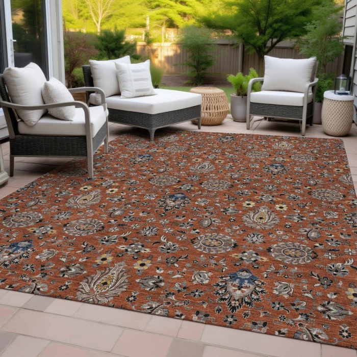 Addison Rugs Chantille Orange ACN2192 9ft. x 12ft. Rect. Rug