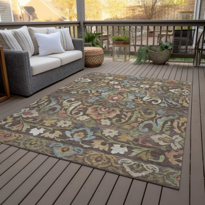 Addison Rugs Chantille Brown ACN2193 9ft. x 12ft. Rect. Rug