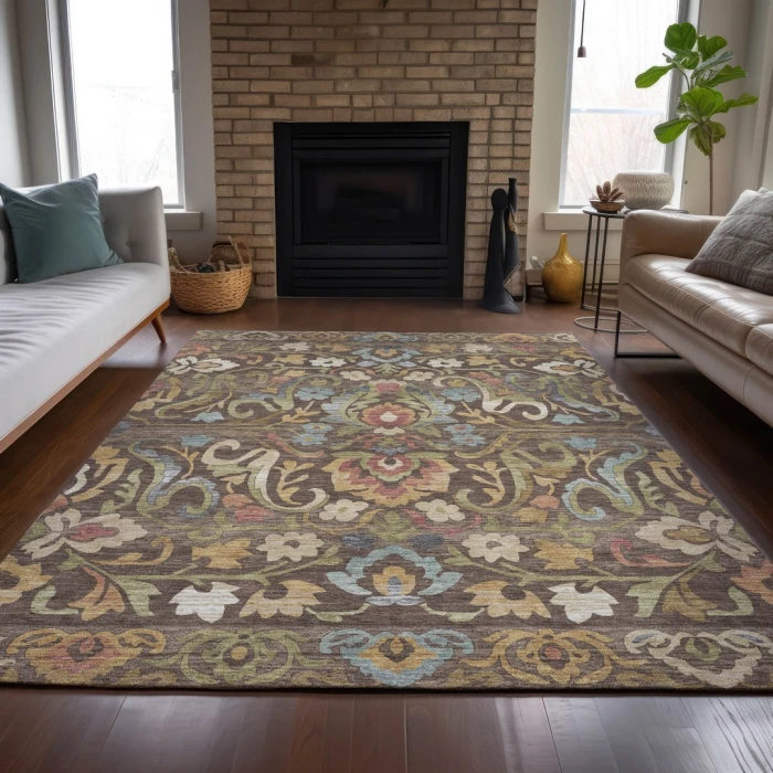 Addison Rugs Chantille Brown ACN2193 9ft. x 12ft. Rect. Rug