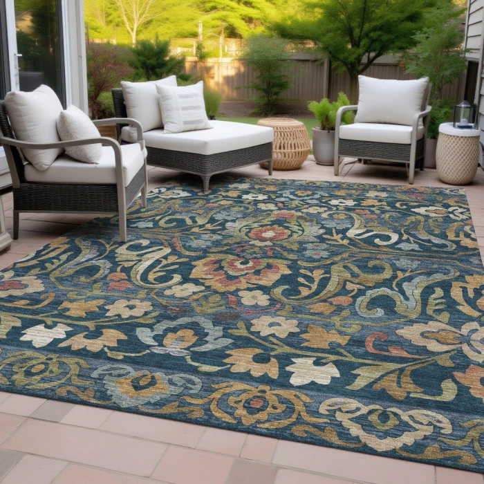 Addison Rugs Chantille Blue ACN2193 9ft. x 12ft. Rect. Rug