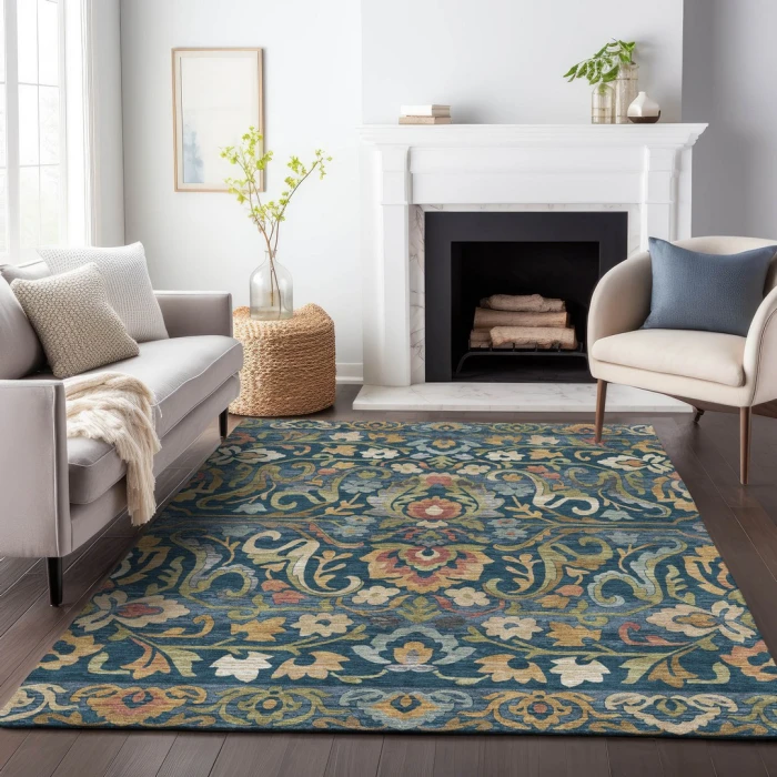 Addison Rugs Chantille Blue ACN2193 9ft. x 12ft. Rect. Rug
