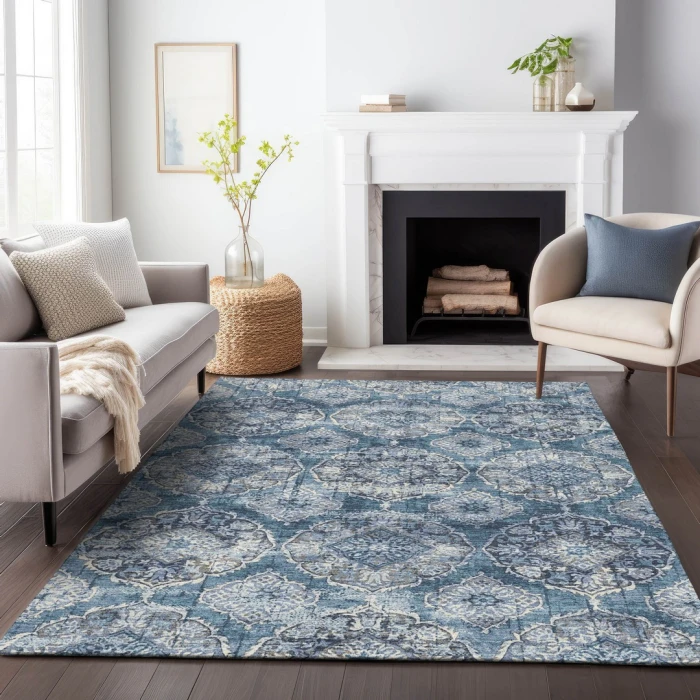 Addison Rugs Chantille Blue ACN2196 8ft. x 10ft. Rect. Rug