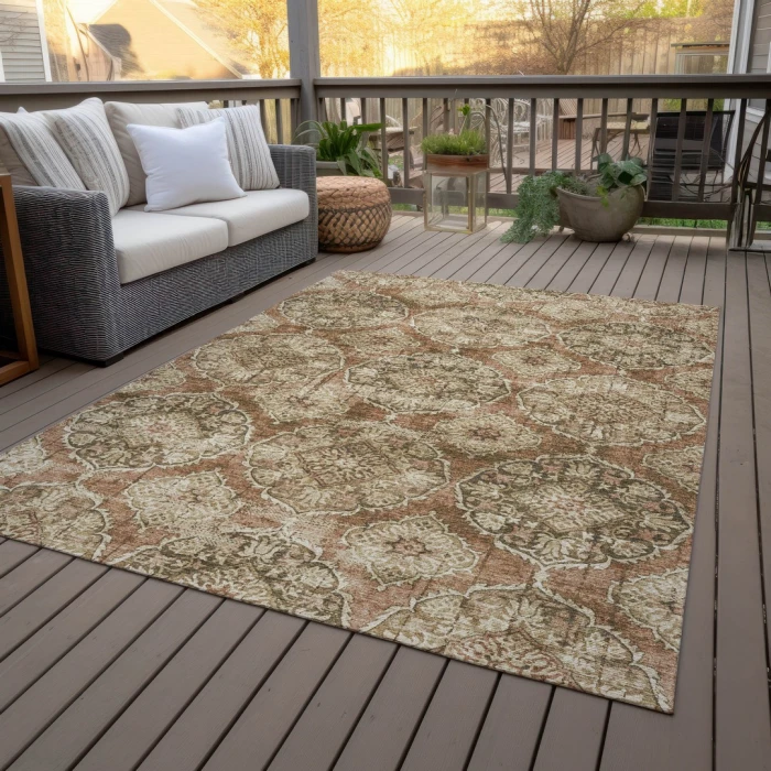 Addison Rugs Chantille Orange ACN2196 9ft. x 12ft. Rect. Rug