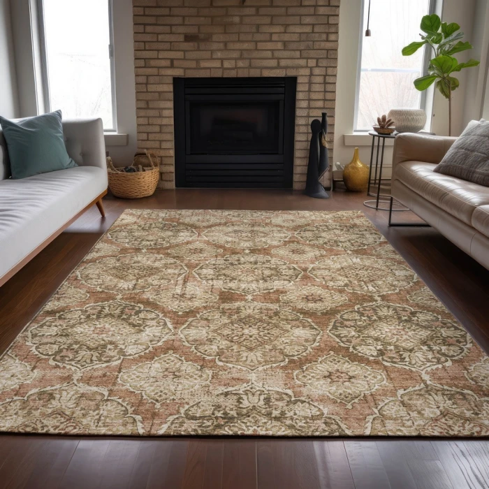 Addison Rugs Chantille Orange ACN2196 9ft. x 12ft. Rect. Rug