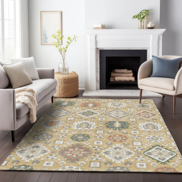 Addison Rugs Chantille Gold ACN2200 5ft. x 7ft.6in. Rect. Rug